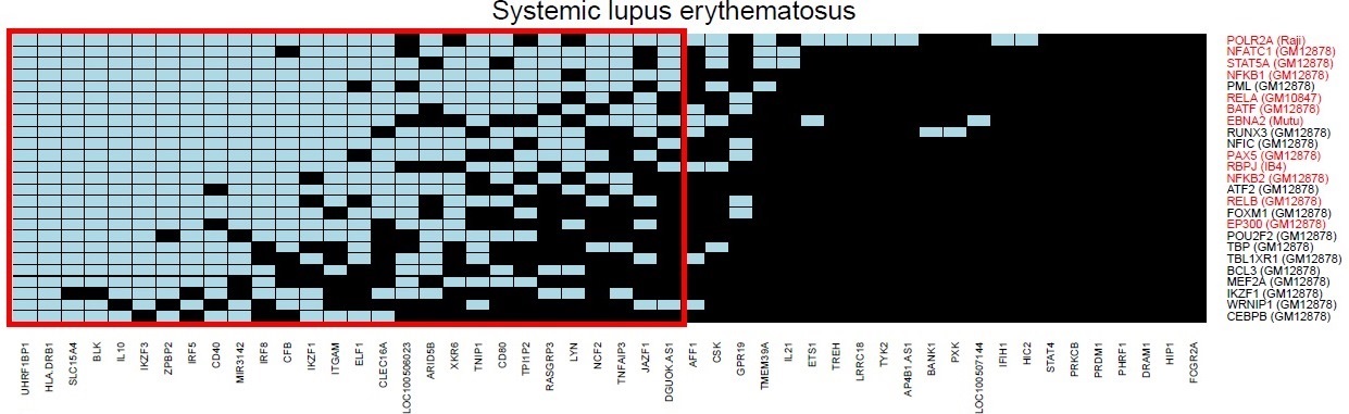 Lupus heat map