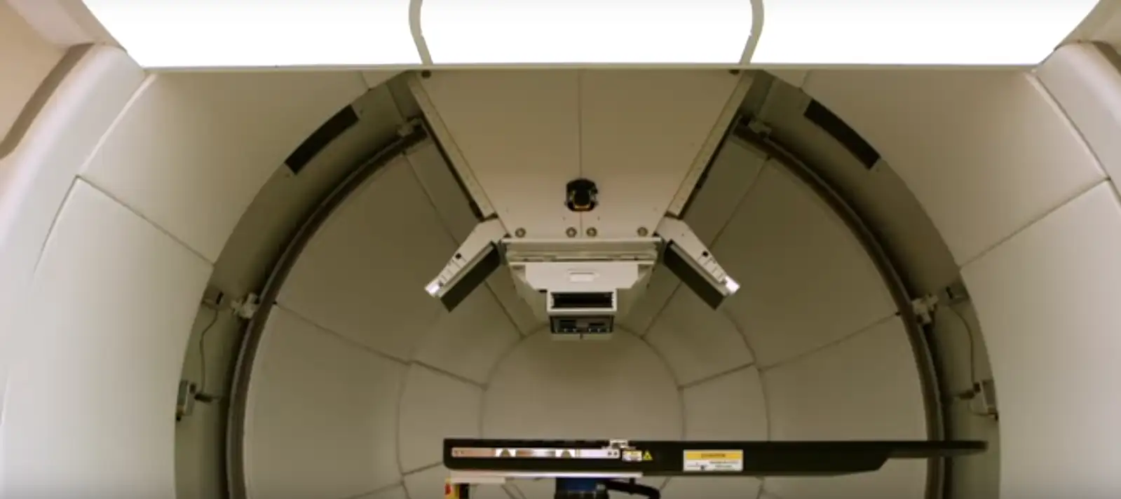 Large rotating machinery that directs proton therapy to patients at Cincinnati Children's