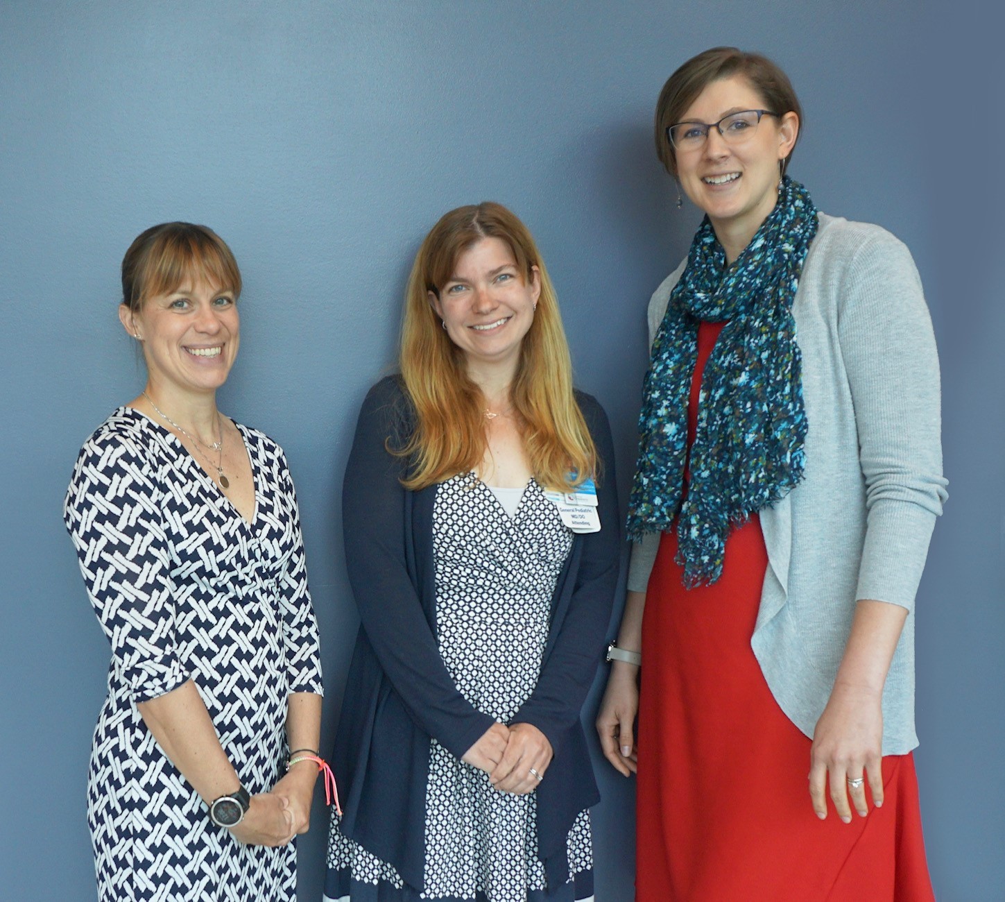 Full sized image of three women at Cincinnati Children's who helped develop the IDENTITY software for foster children