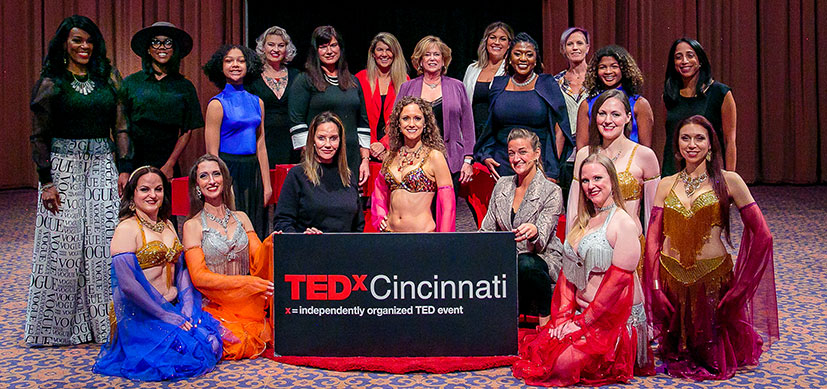 Photo of TEDx Cincinnati Women event speakers and performers