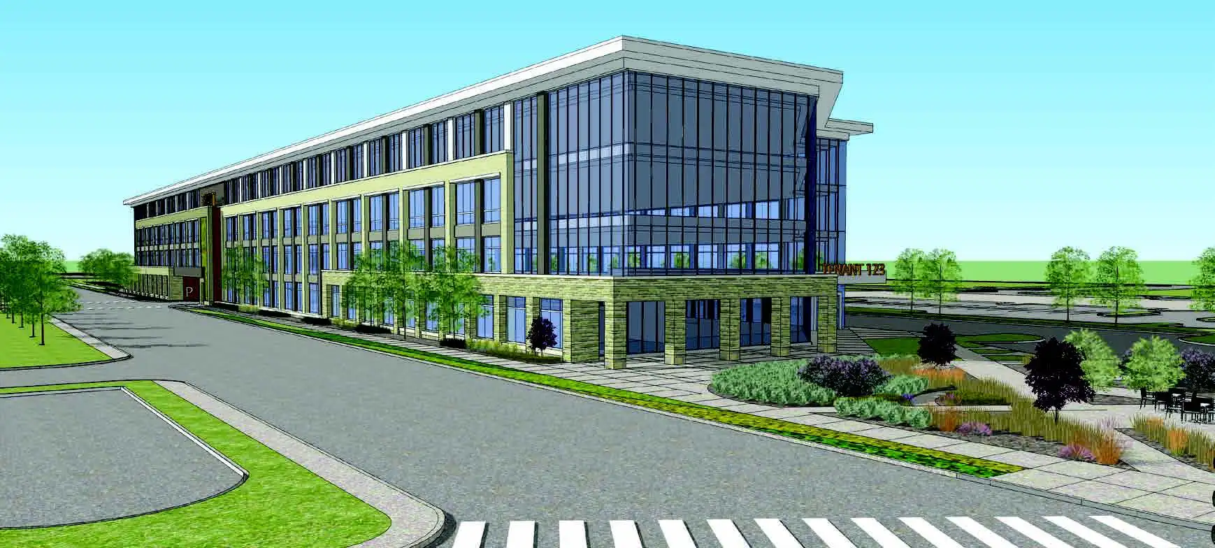 Computer generated drawing of building to be used for producing gene therapy products