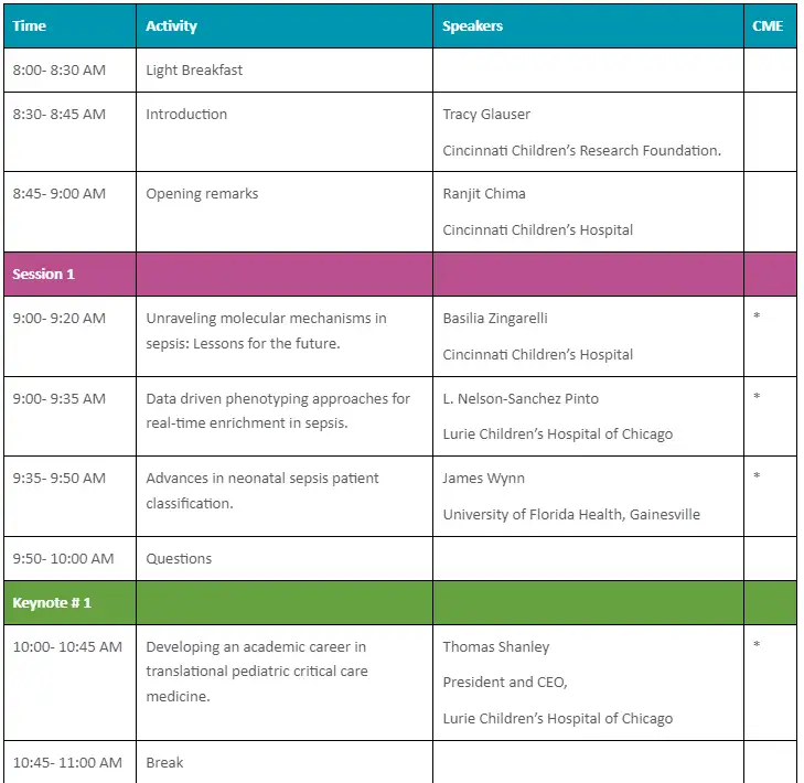 Hector Wong Memorial Symposium agenda, page 1
