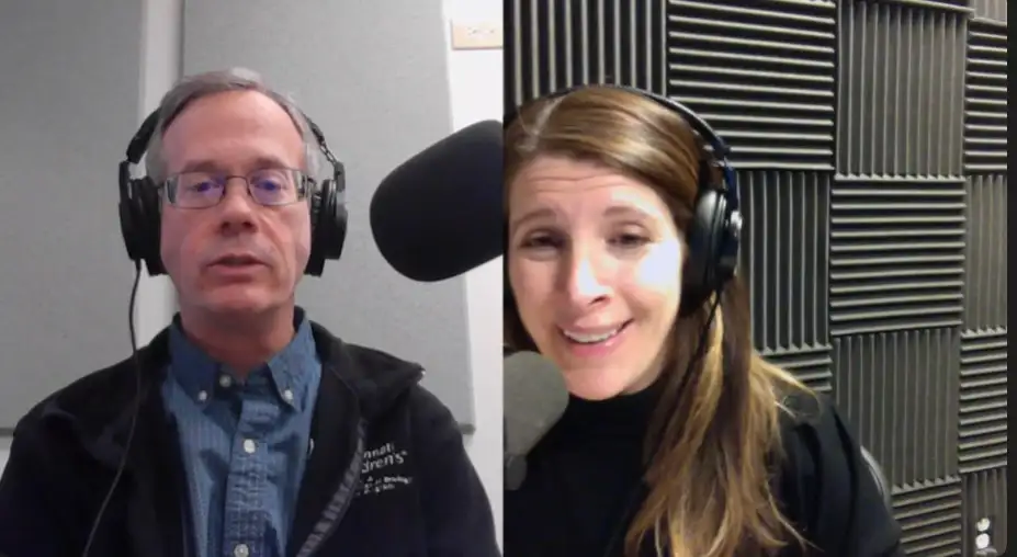 Jim Wells, PhD, and Erika Berg, director and senior editor for custom publishing at Science