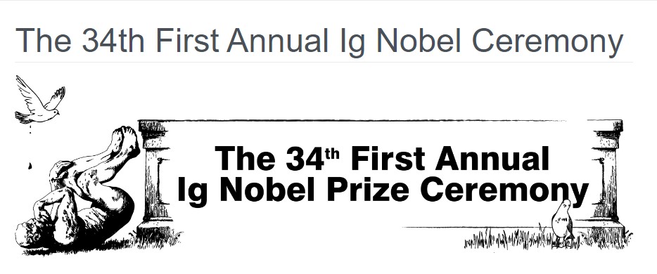 Poster-style image of the Ig Nobel Ceremony