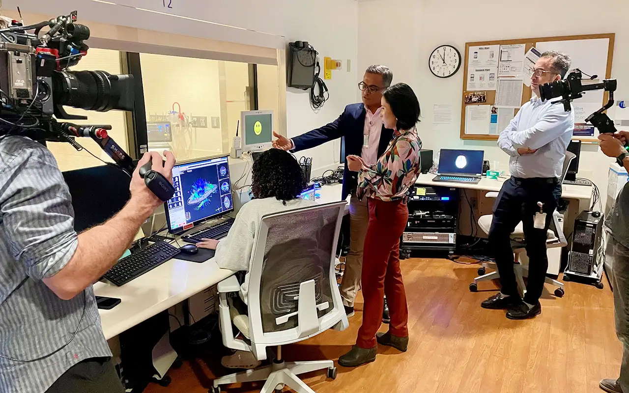 Dr. Parikh provides a tour on the MRI suite