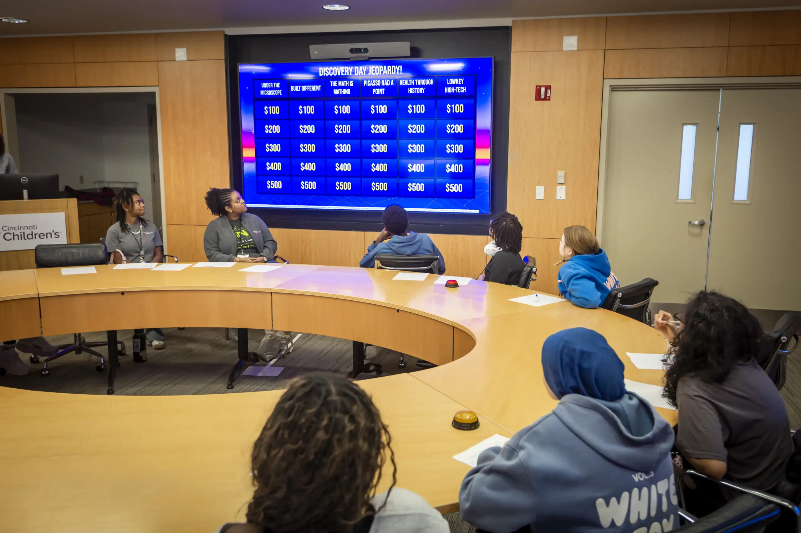 Students meet with Cincinnati Children's researchers